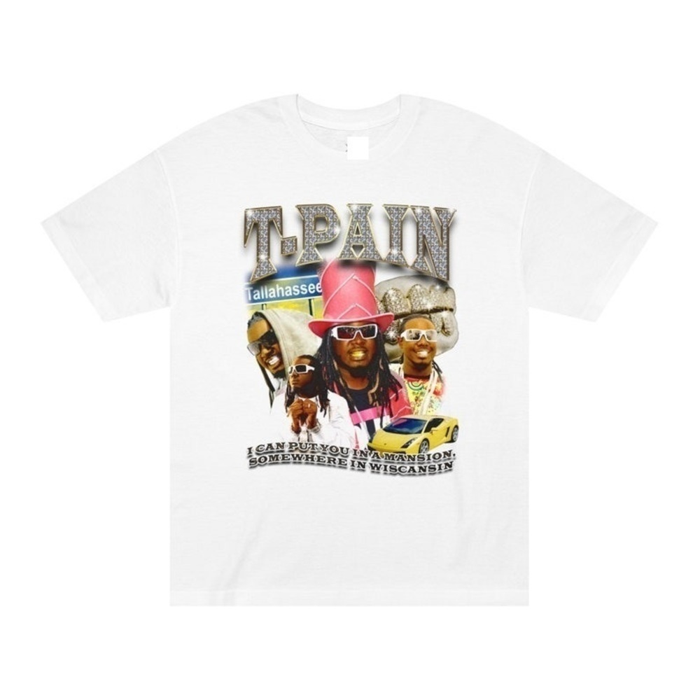 T-Pain Put You In A Mansion Unisex Concert Music Hip Hop Graphic T-Shirt